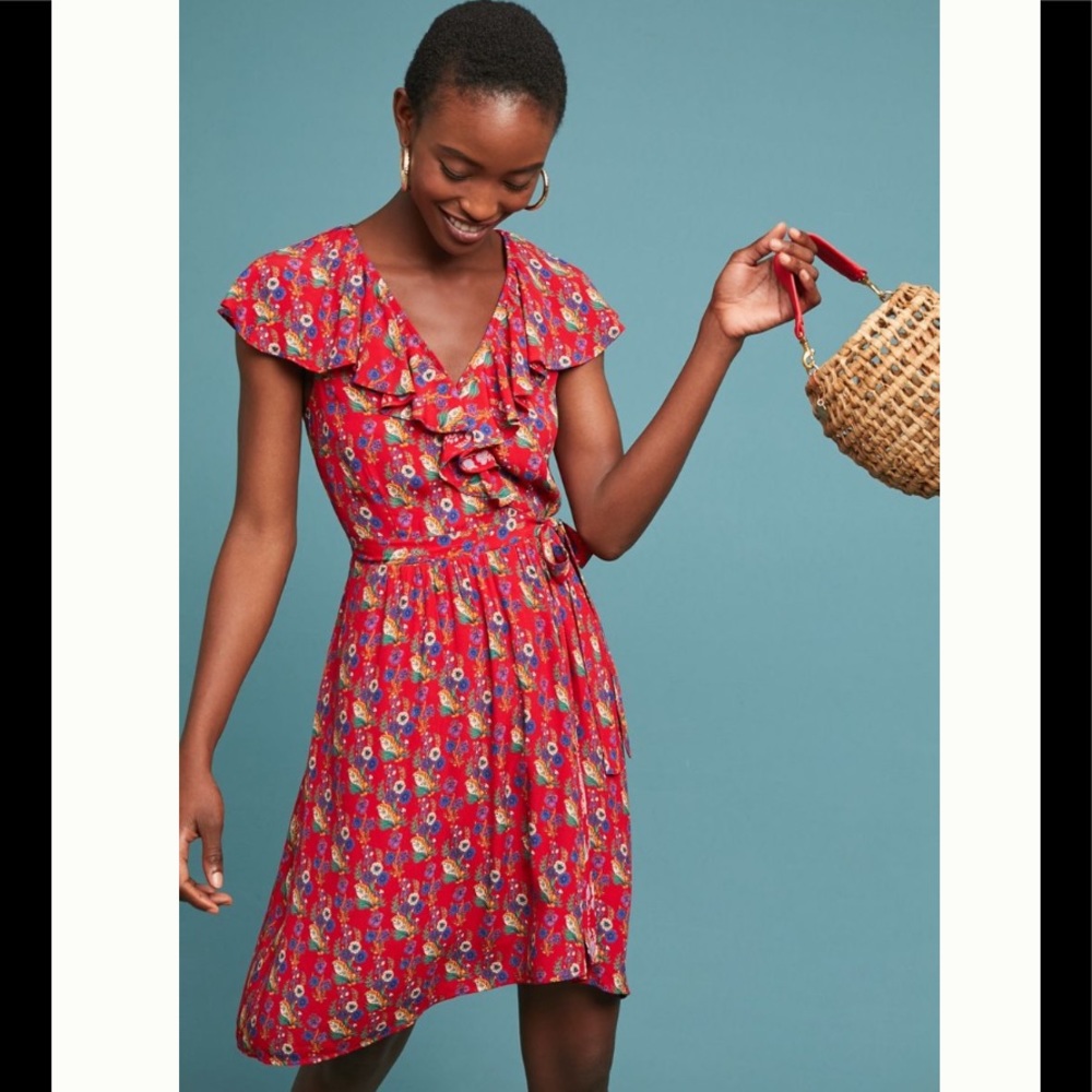 Anthropologie Rosalia Wrap Dress